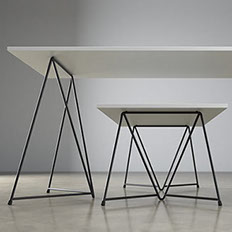 Caballetes de hierro para mesa Nómade