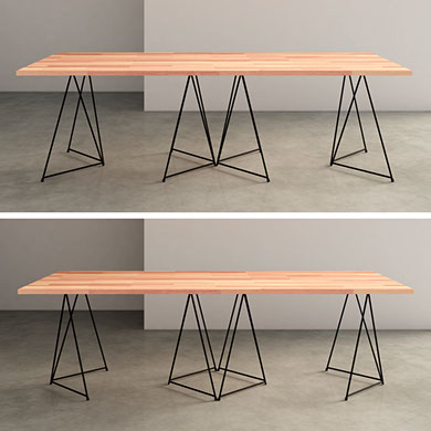 Caballetes para mesa Nómade